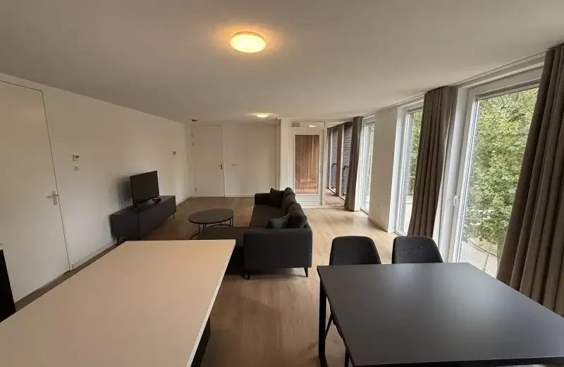 geblurde versie van de foto als achtergrond