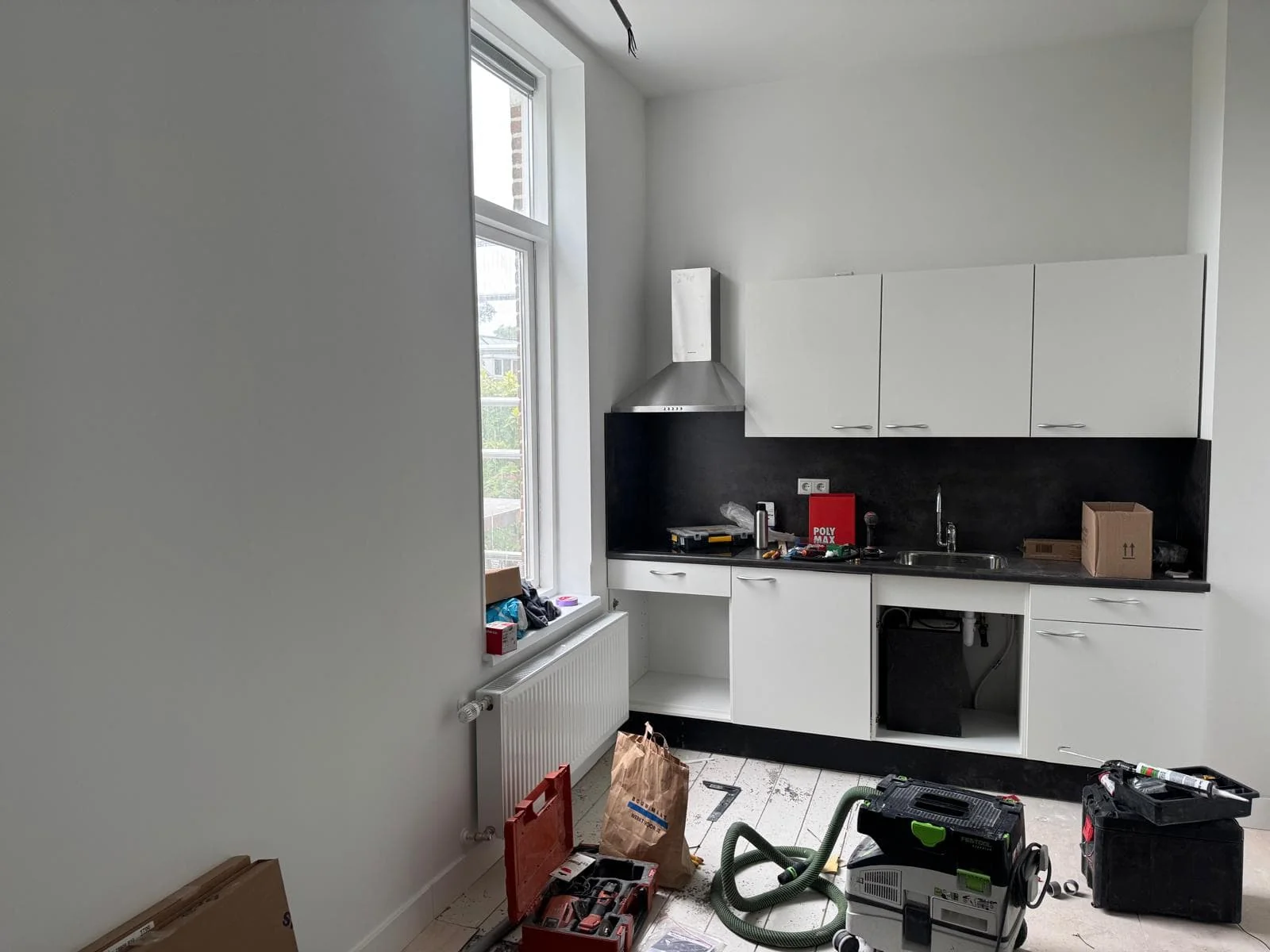 geblurde versie van de foto als achtergrond