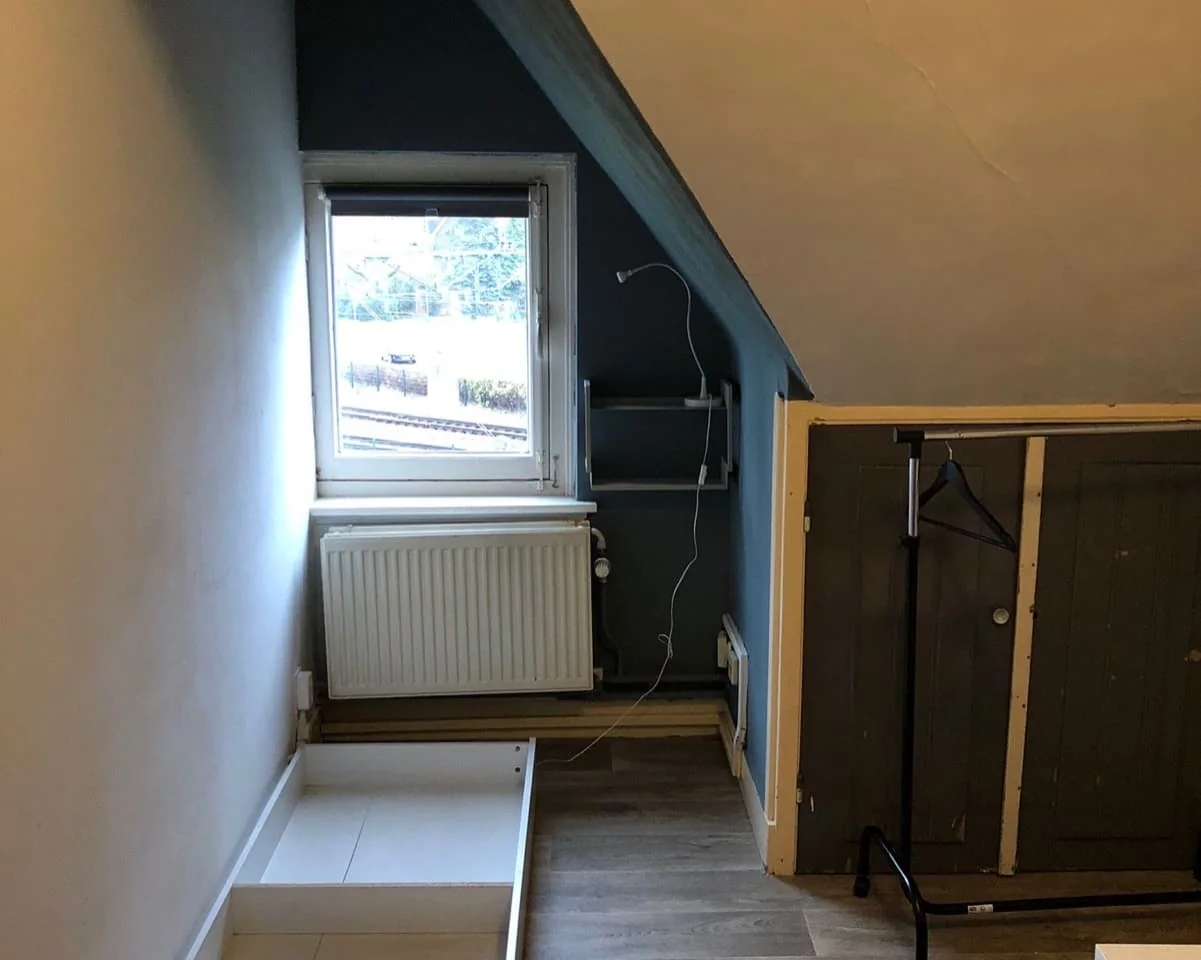 geblurde versie van de foto als achtergrond
