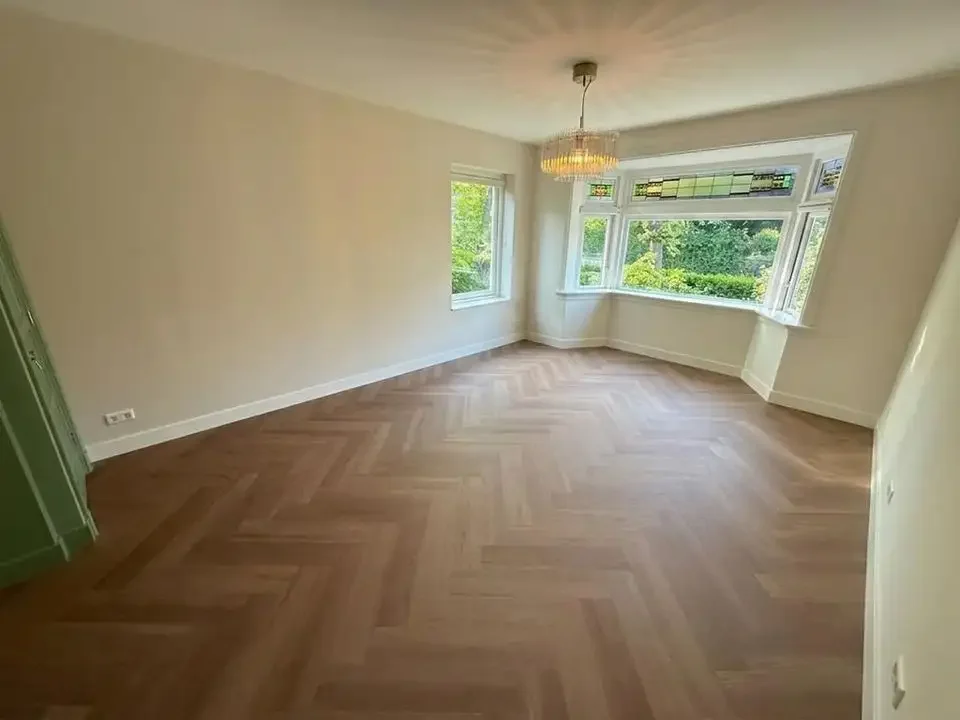 geblurde versie van de foto als achtergrond