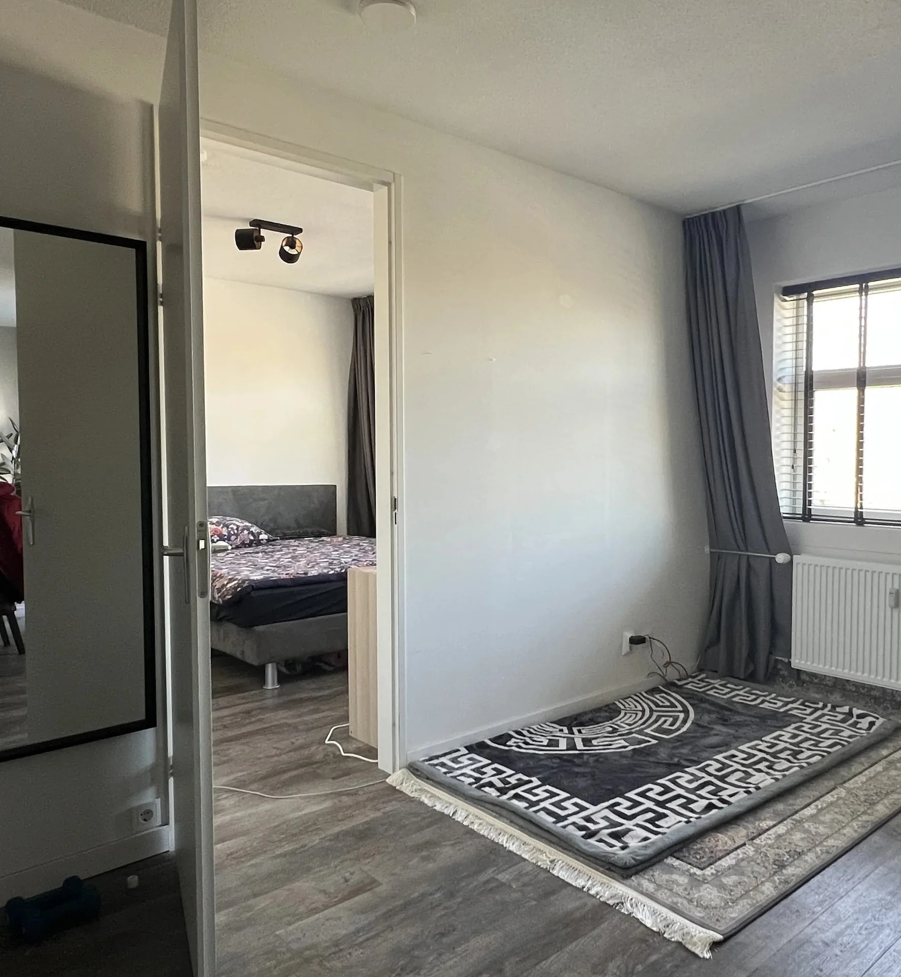 geblurde versie van de foto als achtergrond