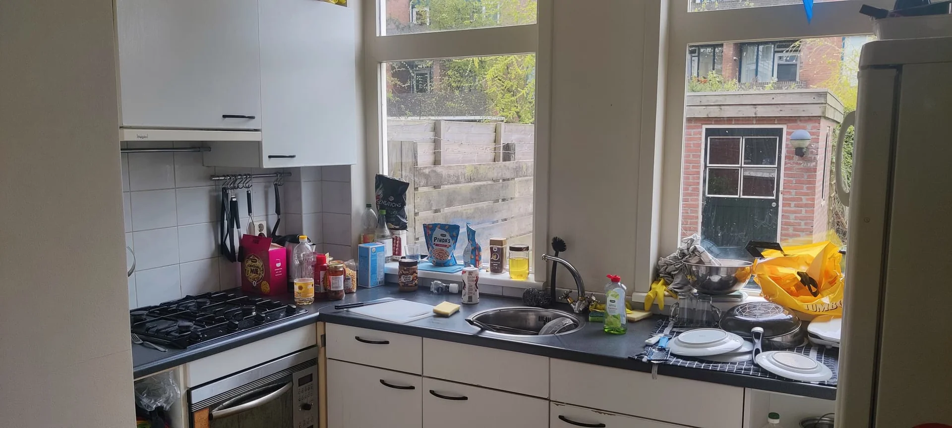 geblurde versie van de foto als achtergrond