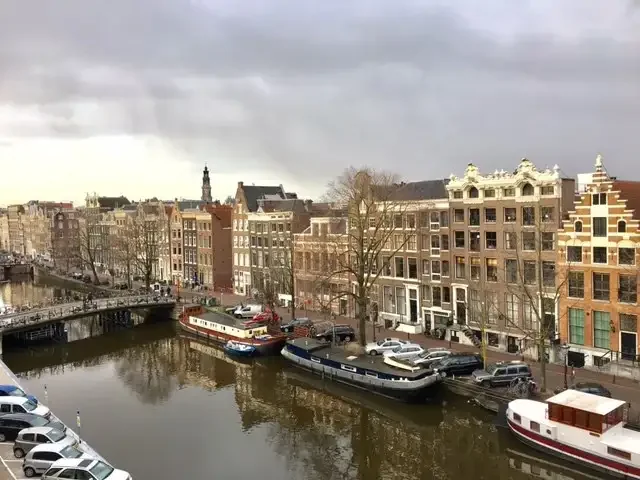 geblurde versie van de foto als achtergrond
