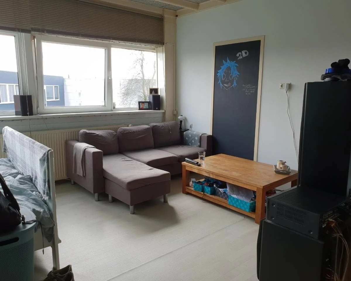 geblurde versie van de foto als achtergrond