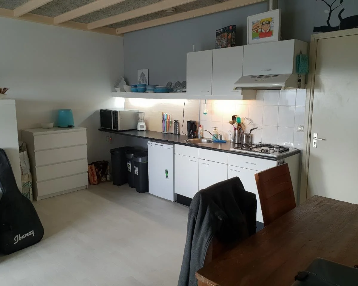 geblurde versie van de foto als achtergrond