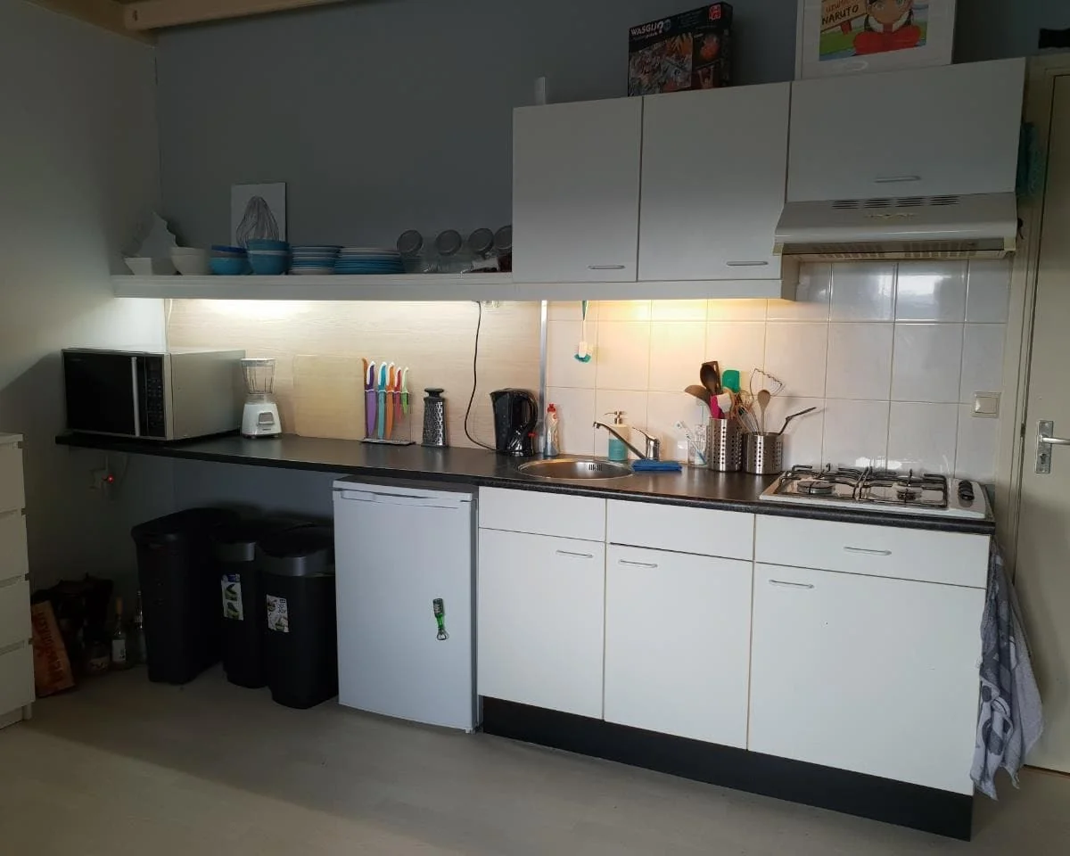 geblurde versie van de foto als achtergrond