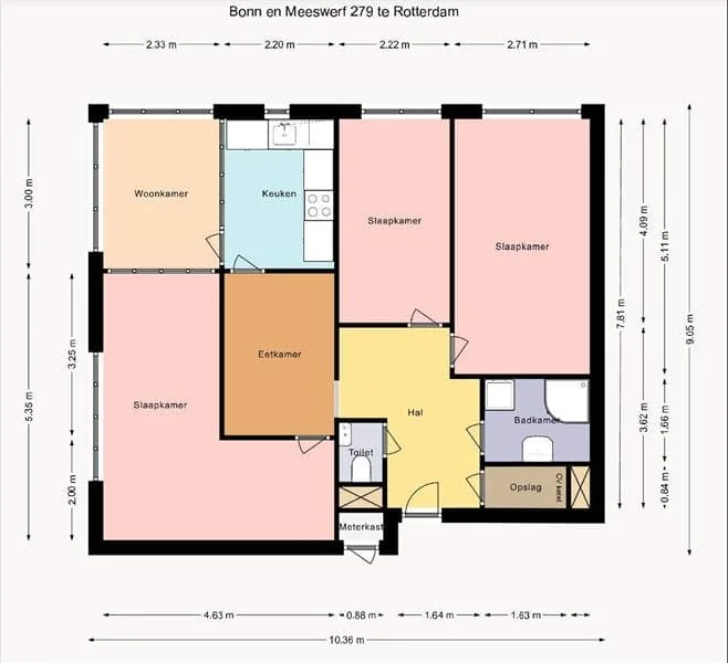 Foto van de Appartement gelegen aan de Bonn en Meeswerf in Rotterdam