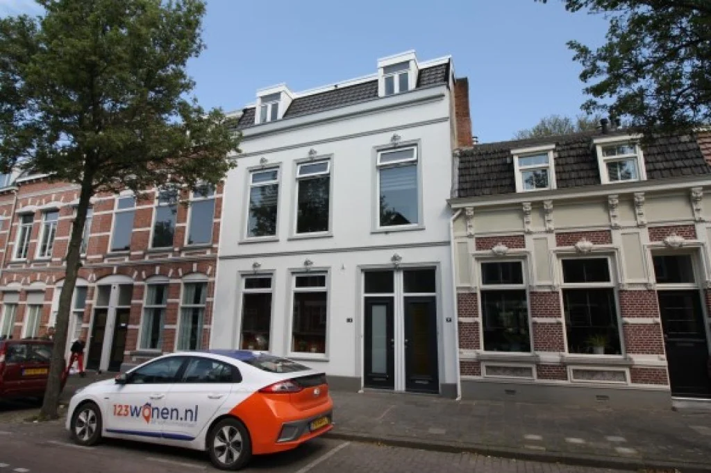 geblurde versie van de foto als achtergrond