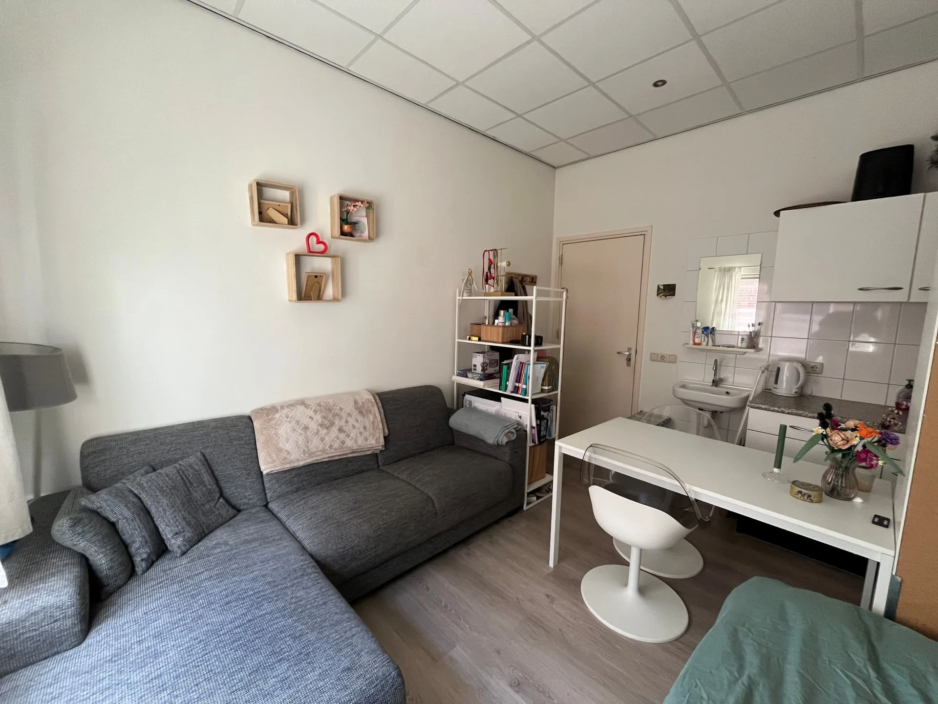 geblurde versie van de foto als achtergrond