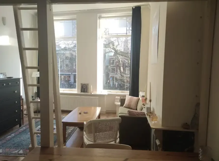 geblurde versie van de foto als achtergrond