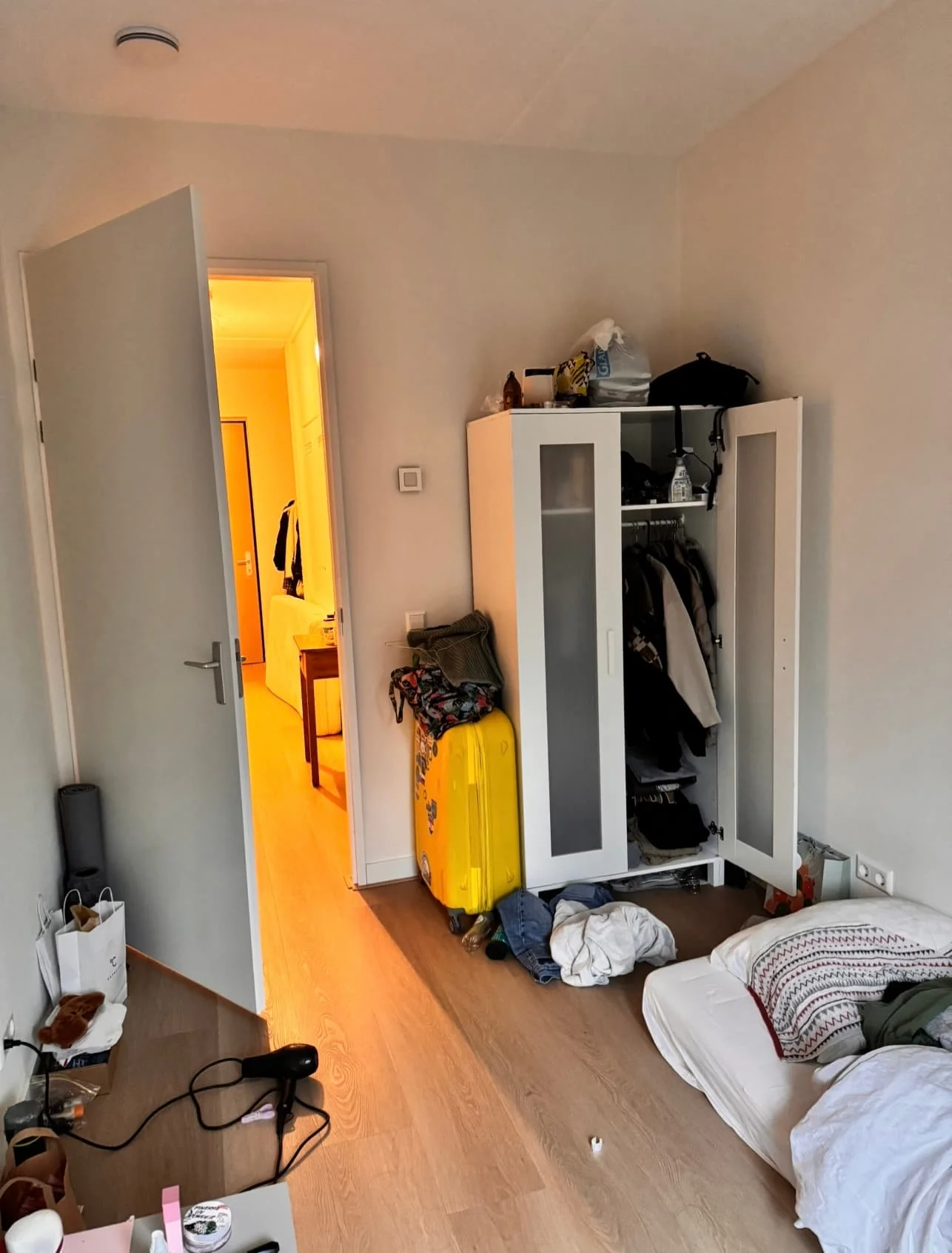 geblurde versie van de foto als achtergrond