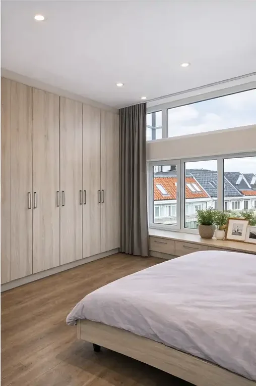 geblurde versie van de foto als achtergrond