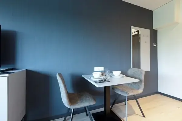 geblurde versie van de foto als achtergrond