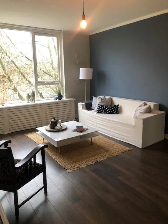 geblurde versie van de foto als achtergrond