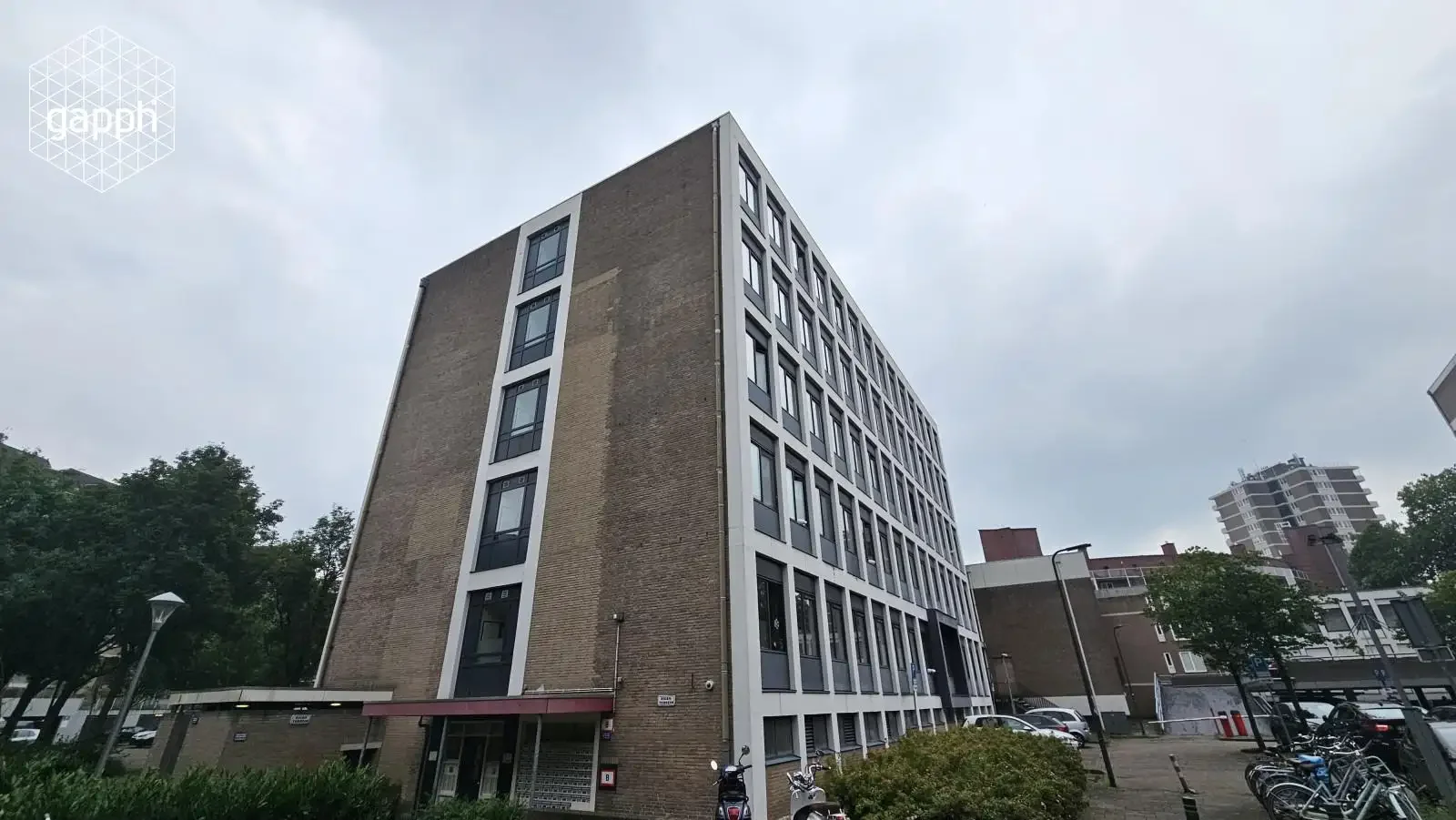 geblurde versie van de foto als achtergrond