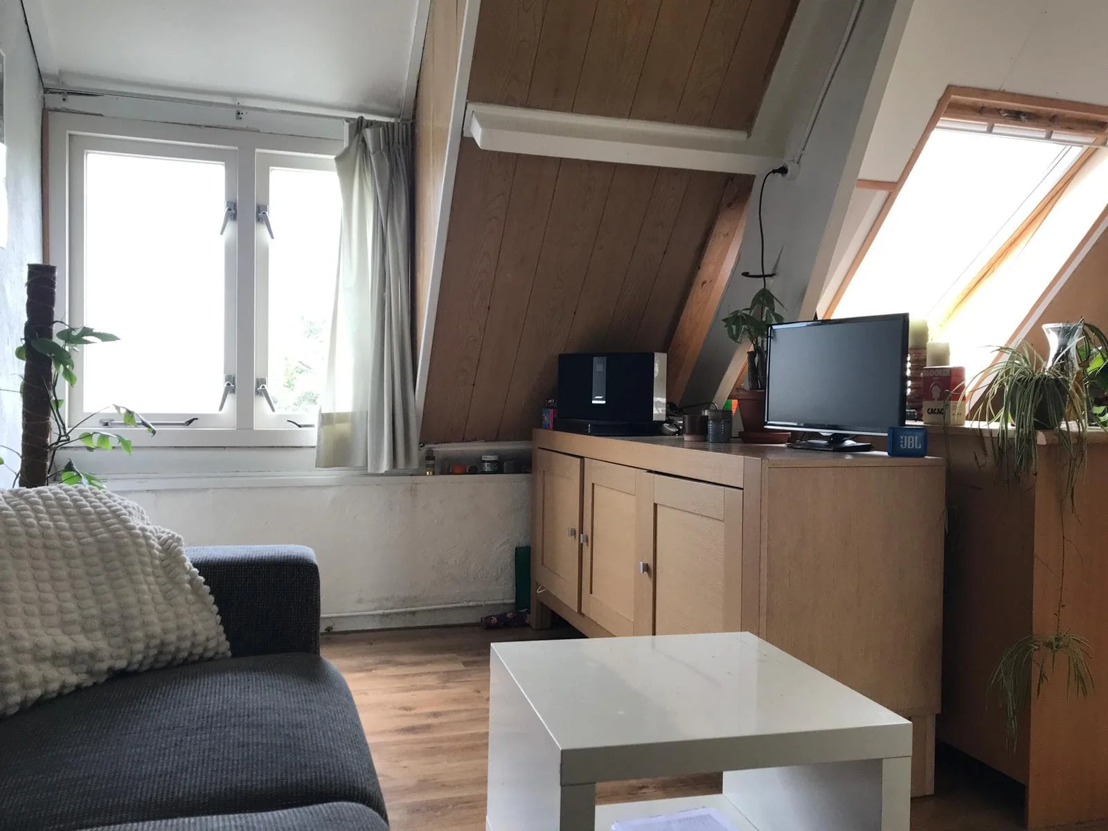 geblurde versie van de foto als achtergrond