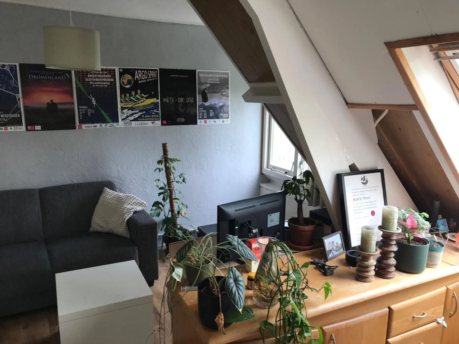 geblurde versie van de foto als achtergrond