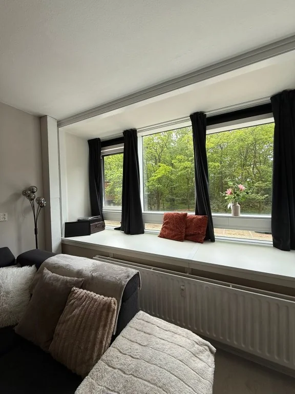 geblurde versie van de foto als achtergrond