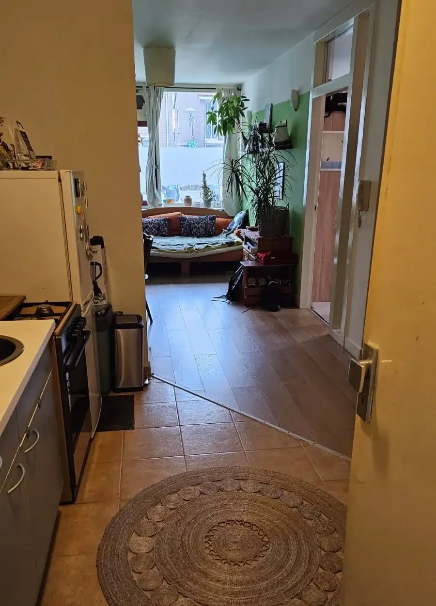 geblurde versie van de foto als achtergrond
