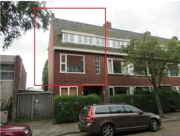 geblurde versie van de foto als achtergrond
