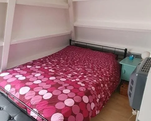 geblurde versie van de foto als achtergrond