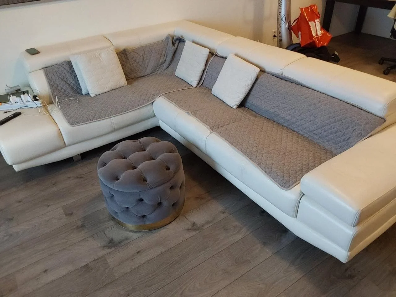 geblurde versie van de foto als achtergrond
