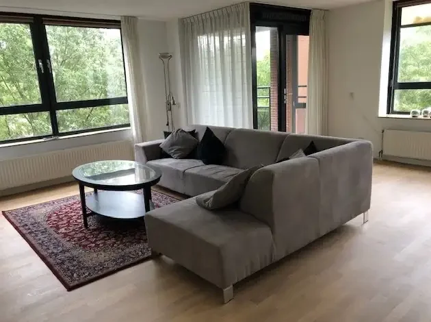 geblurde versie van de foto als achtergrond
