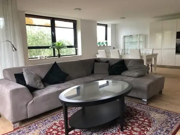 geblurde versie van de foto als achtergrond