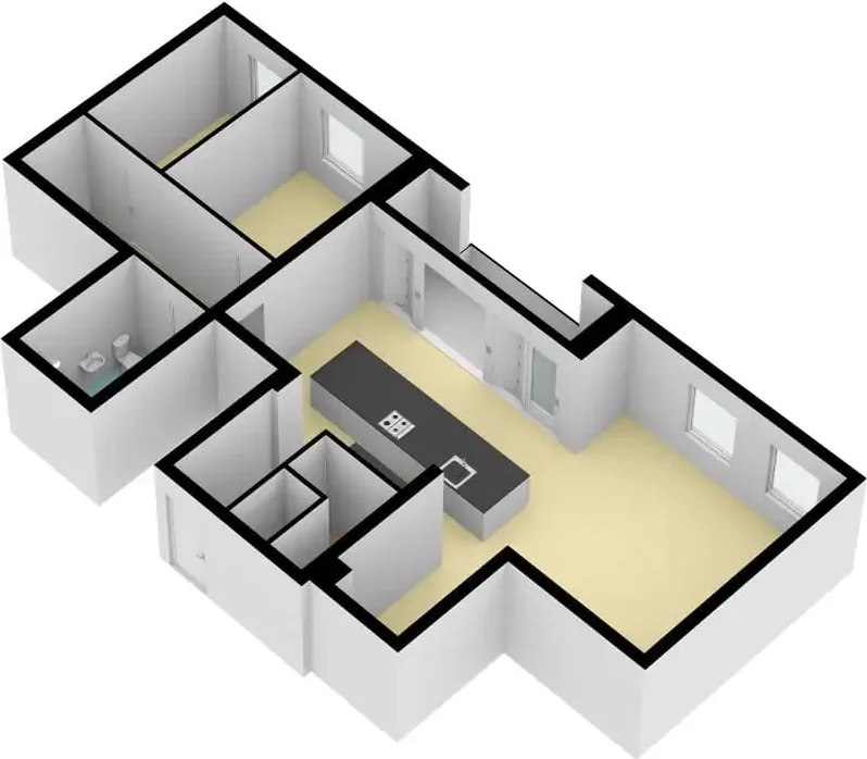 Foto van de Appartement gelegen aan de Wiborgeiland in Amsterdam