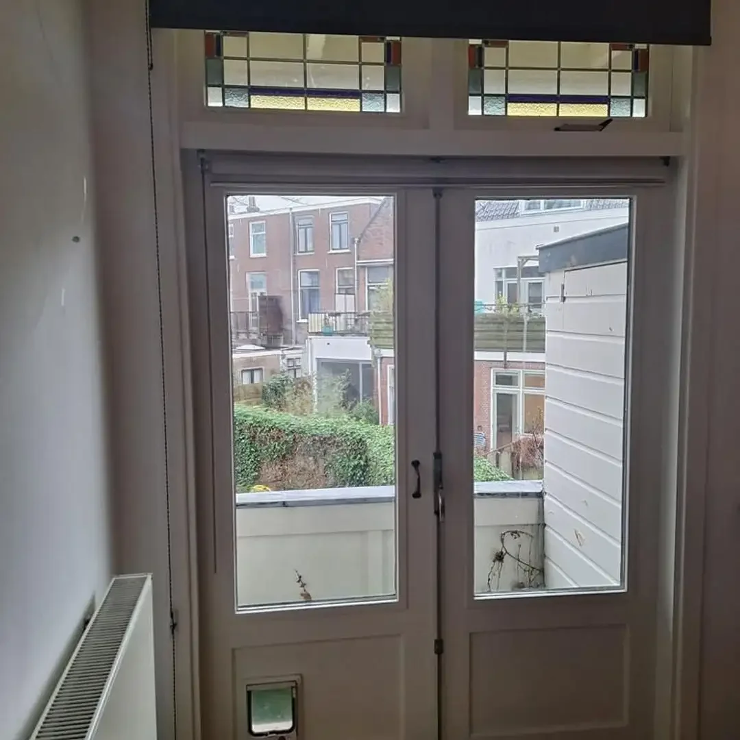 geblurde versie van de foto als achtergrond