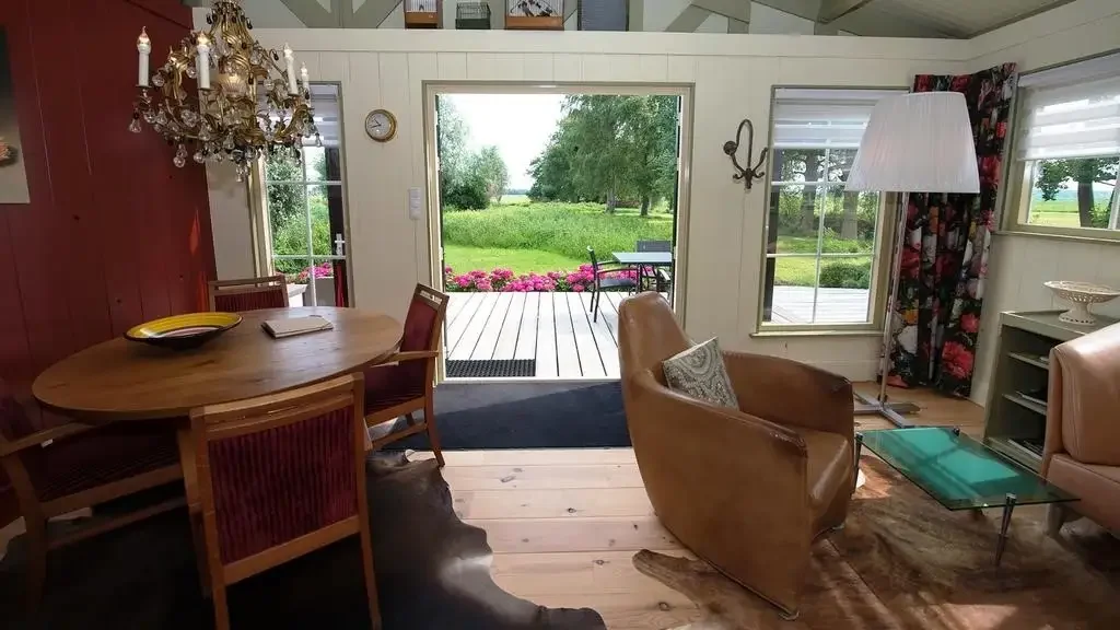 geblurde versie van de foto als achtergrond