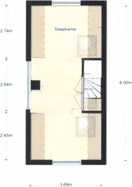Foto van de Appartement gelegen aan de Tweede Bloemdwarsstraat in Amsterdam