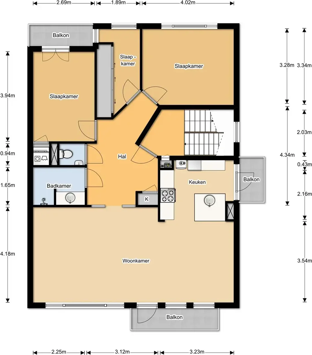Foto van de Appartement gelegen aan de Van Beuningenstraat in Rotterdam