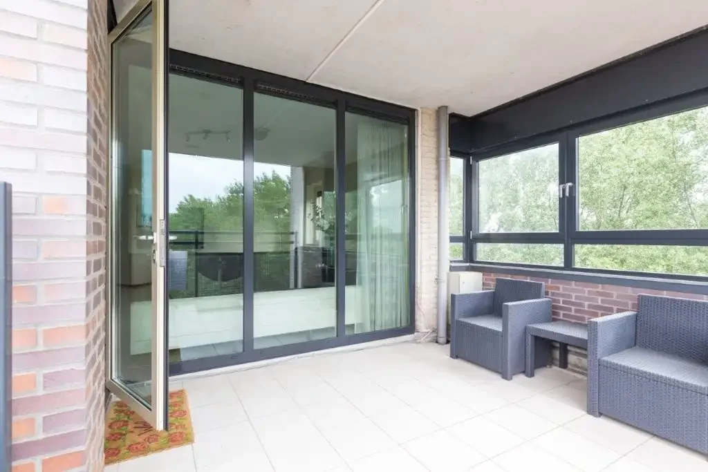 geblurde versie van de foto als achtergrond