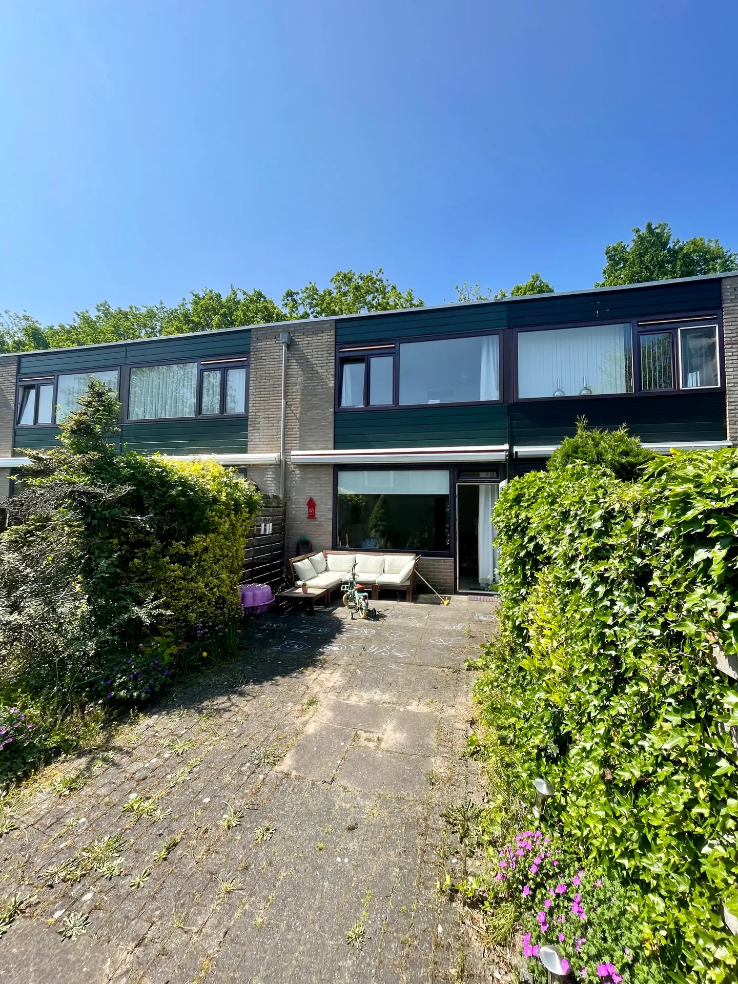 geblurde versie van de foto als achtergrond