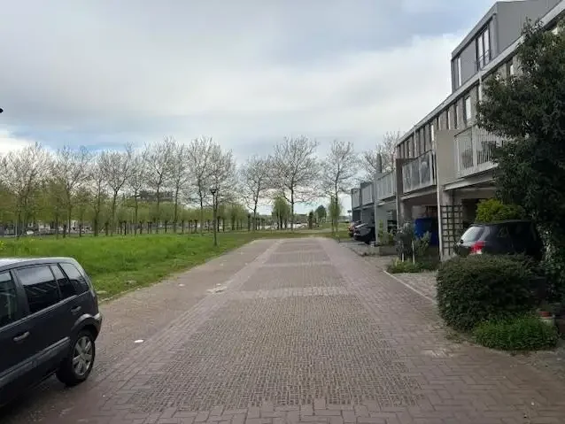 geblurde versie van de foto als achtergrond
