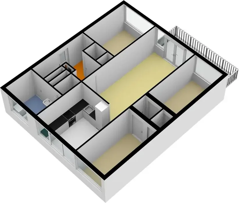 Foto van de Appartement gelegen aan de Lederambachtstraat in Amsterdam