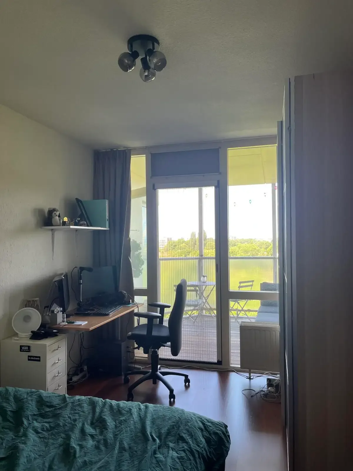 geblurde versie van de foto als achtergrond