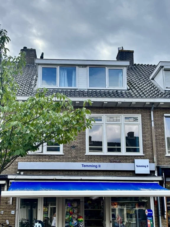 geblurde versie van de foto als achtergrond