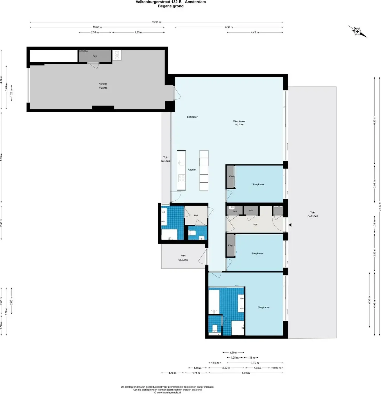 Foto van de Appartement gelegen aan de Valkenburgerstraat in Amsterdam