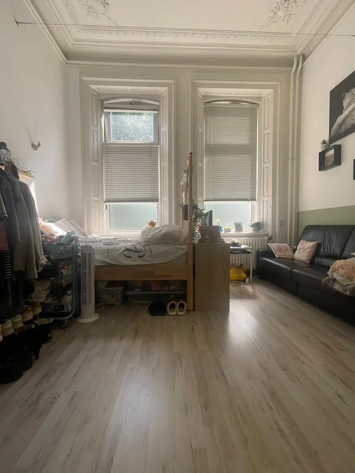 geblurde versie van de foto als achtergrond