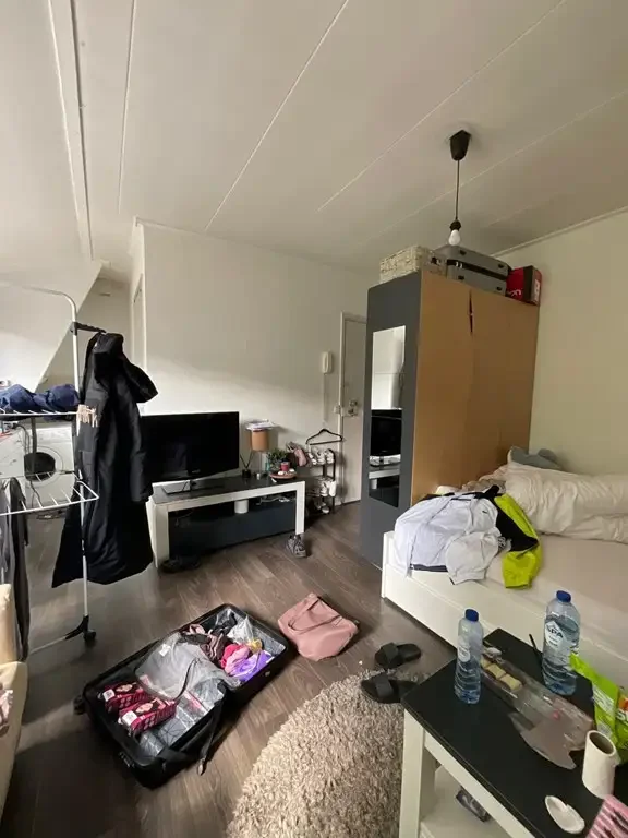 geblurde versie van de foto als achtergrond