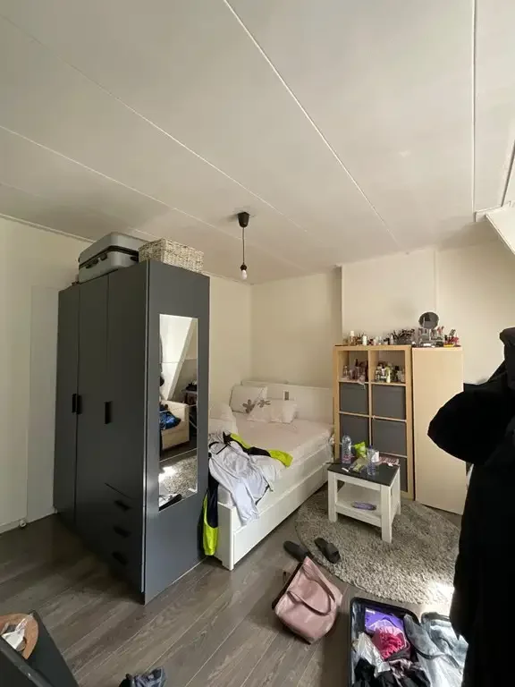 geblurde versie van de foto als achtergrond