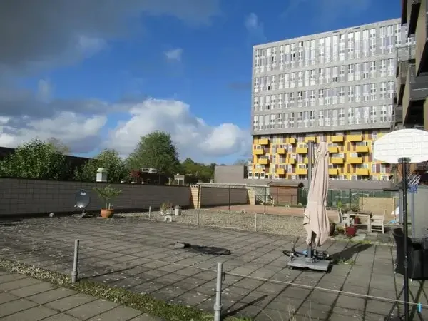 geblurde versie van de foto als achtergrond