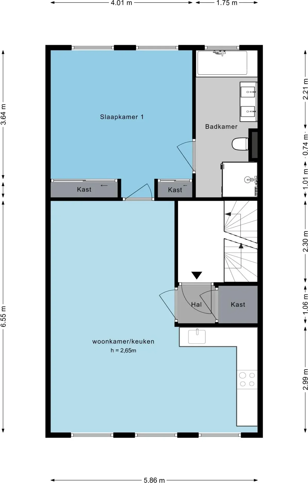Foto van de Appartement gelegen aan de Elandsgracht in Amsterdam