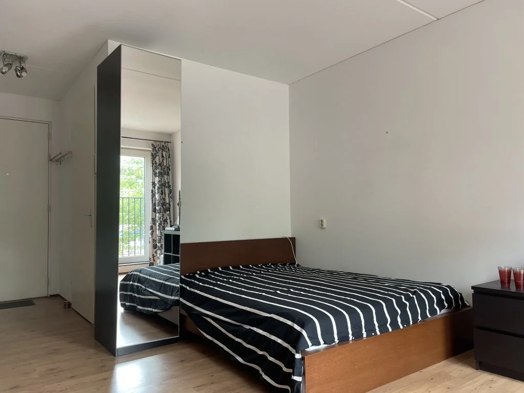 geblurde versie van de foto als achtergrond