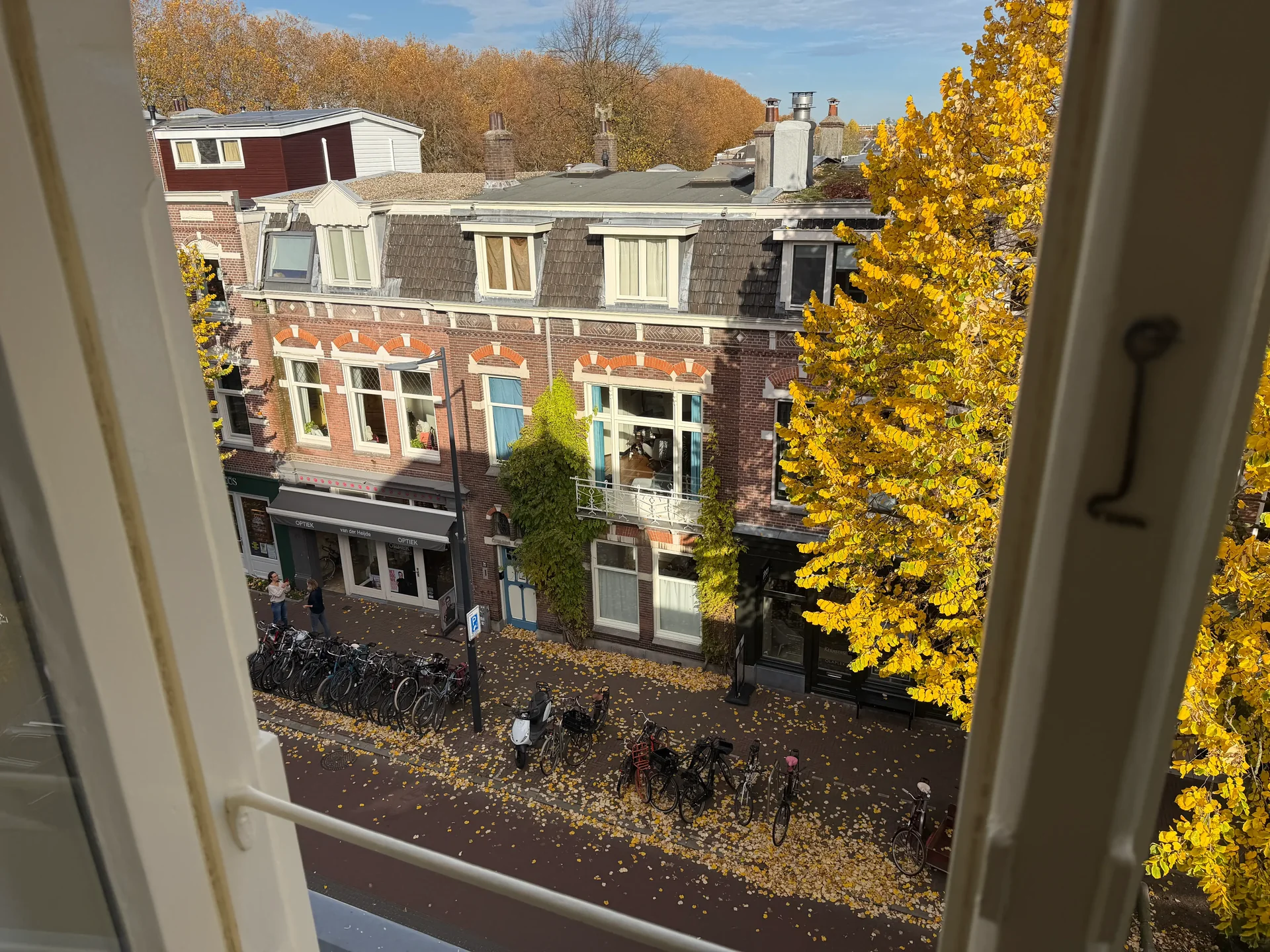 geblurde versie van de foto als achtergrond