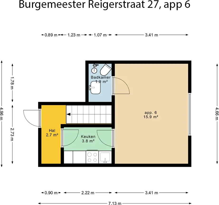Foto van de Appartement gelegen aan de Burgemeester Reigerstraat in Utrecht