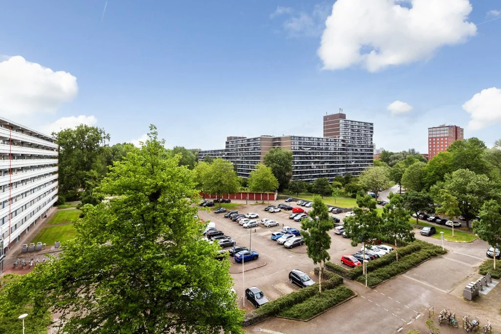geblurde versie van de foto als achtergrond