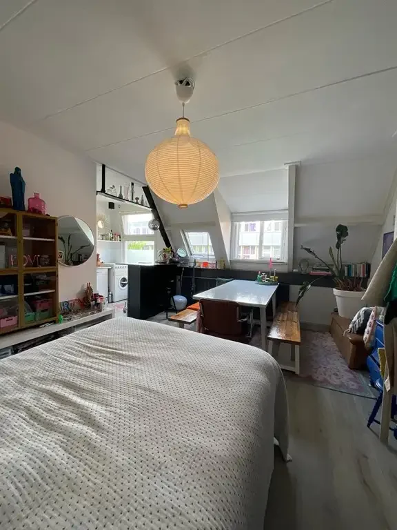 geblurde versie van de foto als achtergrond